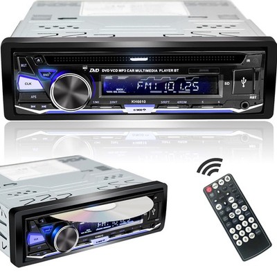 Alondy Single Din Car Stereo with CD/DVD Player | Bluetooth | FM/AM/RDS Radio...