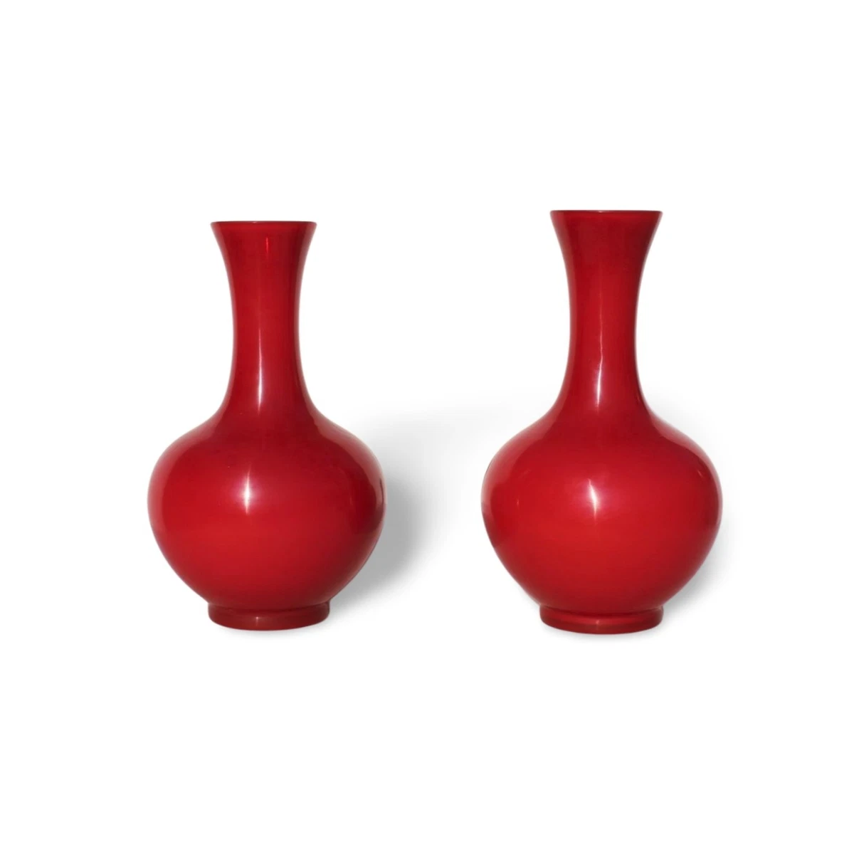 红色中国古董花瓶| eBay