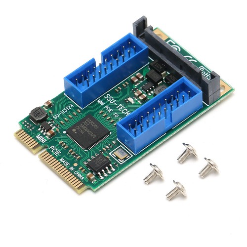 Mini Pcie To Usb3.0 Front Expansion Card For Xp/2003/Vista Win7/Wi SPC - Afbeelding 12 van 12