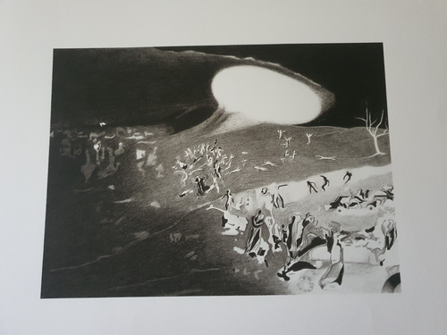 Jochen Hiltmann Lithografie handsigniert