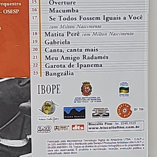 Jobim: Sinfonico DVD 2007 Neu Versiegelt - Bild 5 von 9