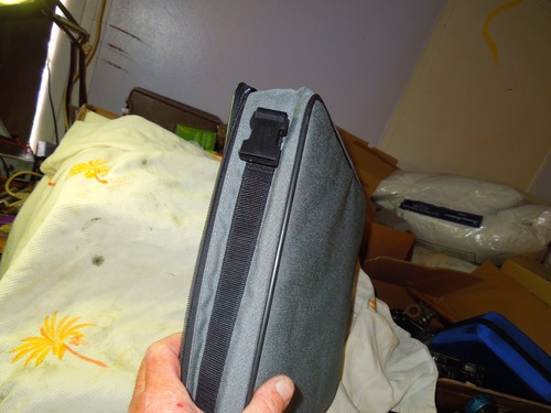 Vintage 80s Apple IIC Rainbow Logo Padded Mac Laptop Computer Bag Case w/ Strap - Picture 13 of 15