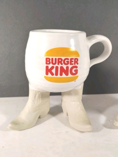 Tazas Burger King (2) con botas de vaquero bases porcelana decorativas raras - Imagen 2 de 18