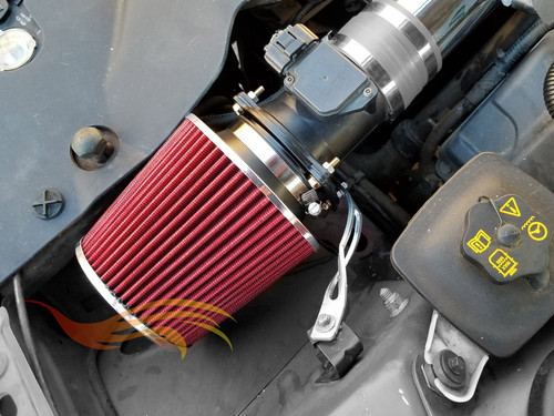 RED 6" 152mm Inlet Truck Air Intake Cone Replacement Quality Dry Air Filter - Picture 5 of 8