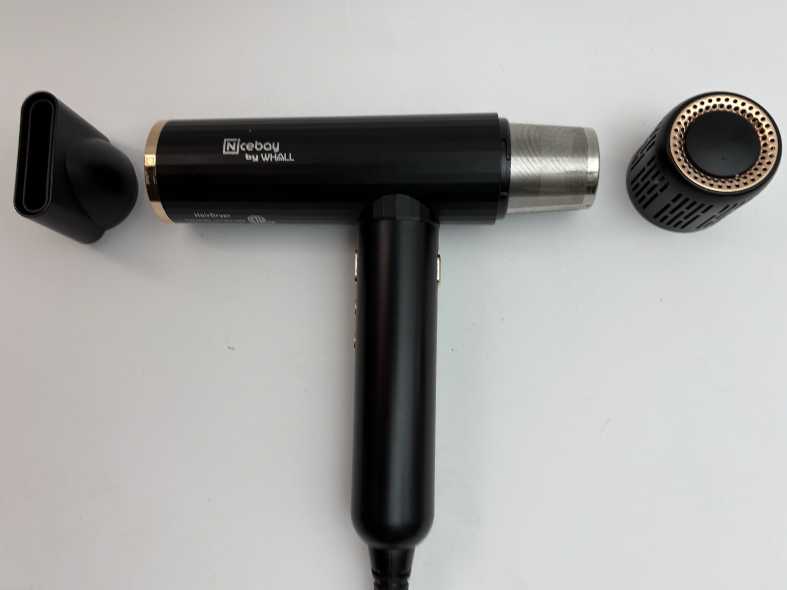 Whall Nicebay DW-9041 Black 110000RPM Ultra High Speed Ionic Hair Dryer 1 Attach