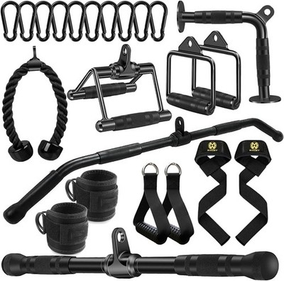 LAT Bar Cable Attachment Rubber Handgrips 35.5in Set
