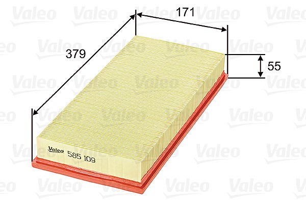Valeo Luftfilter U.A. FüR Daewoo, MERCEDES-BENZ, Puch, Ssangyong-image