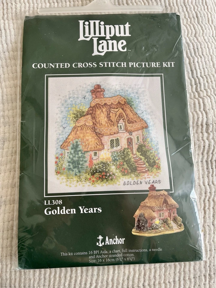 Anchor Lilliput Lane LL308 Golden Years Counted Cross Stitch Kit NEW - Image 2 of 4