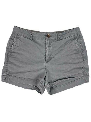 Old Navy Chino Shorts Women's Size 4 Gray Everyday Short High-Rise Stretch - Picture 13 of 24