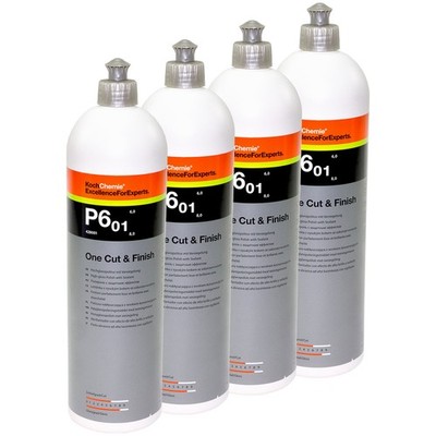 4x 1 Liter Koch Chemie OneCut&Finish P6.01 Hochglanzpolitur Politur Versiegelung
