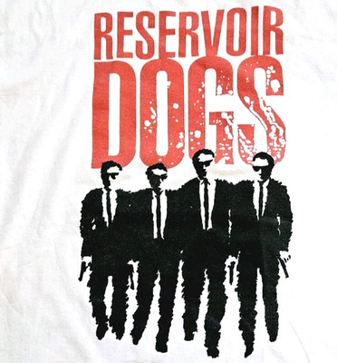 Vintage 90s Reservoir Dogs Movie Promo T Shirt Quentin Tarantino XL