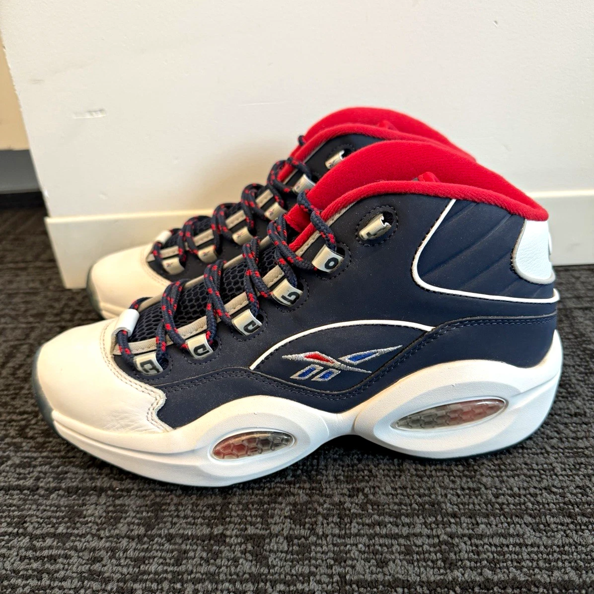 Reebok Question Mid Red for Sale | Authenticity Guaranteed | eBay