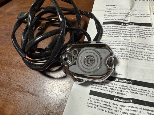 Harley Davidson Sportster Fuel Gauge Kit Chrome 75031-09 only digital & sensor - Picture 3 of 7
