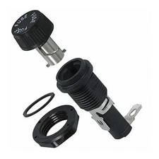 Fuseholder, Panel Mount, 250V, 20A, 1/4 x 1 1/4