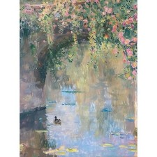 Pond Paint by Numbers Kit for Adults Beginner,Easy Adult Paint by Number Kits...