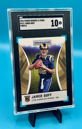 2016 Panini Rookies And Stars JARED GOFF RC Purple #167 SGC 10