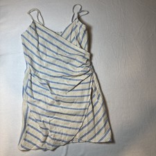 Zara White And Blue Summer Dress Size Small