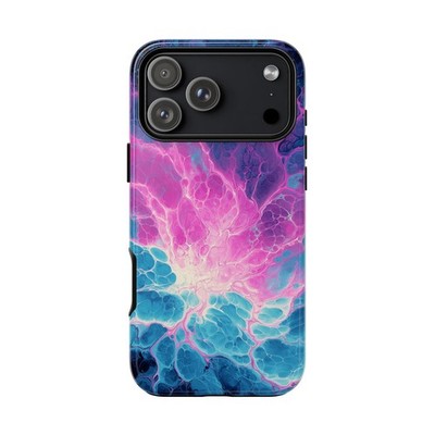 Pink Teal Liquid Abstract | Phone Case for iPhone, Galaxy, Pixel