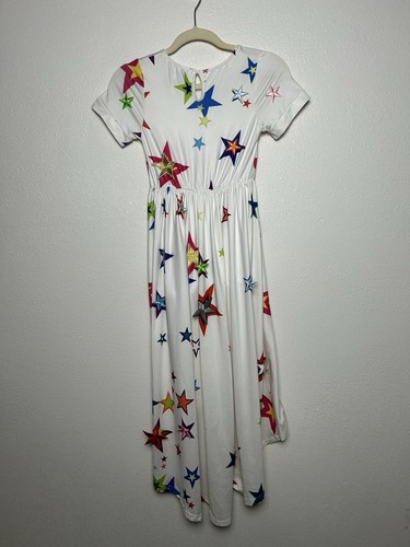 Lola And The Boys Hi Low Rainbow Stars Girls Dress Size 10 - Picture 4 of 4