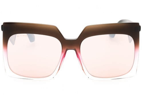 ETRO 0002/S SOE 2S Sunglasses Brown Fuchsia Frame Pink Silver Lenses 60mm - Picture 4 of 4