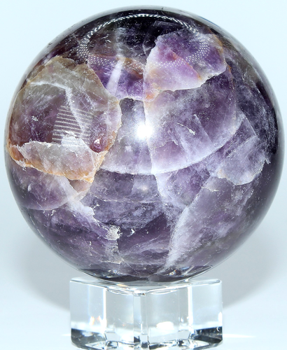 AAA Madagascar Chevron Amethyst Sphere / 2.25" (57.15mm) / 9.20 oz (260gr) 3690 - Picture 4 of 15