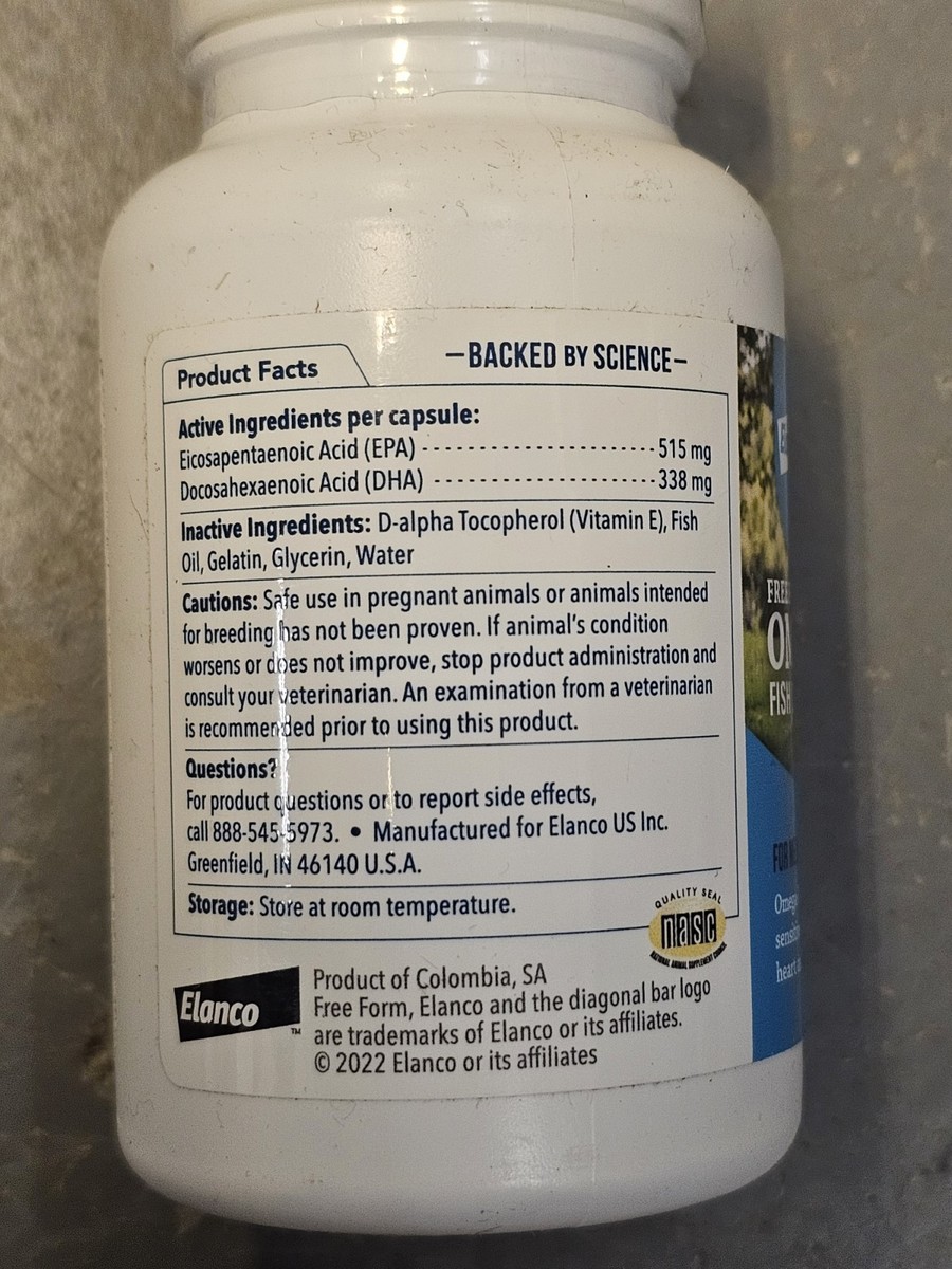 Form Bayer Snip Tips Omega3 for Medium to Large Dogs 60 Caps Exp