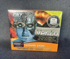 PNY NVIDIA GeForce FX 5500 PCI (VCGFX55PPB) 128MB DDR SDRAM GPU SEALED