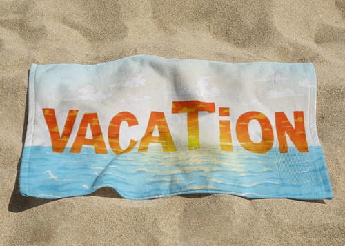 Cheap 30x60IN Sunset Ocean Reflection Vacation Microfiber Beach Towel 1 Side