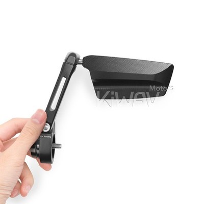 Bar end mirror LEFT X1 LEAP neat folding black for 2020- Triumph Trident 660