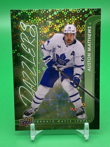 Auston Matthews 2024-25 Upper Deck Series 2 DAZZLERS GREEN DZ-89 LEAFS