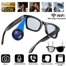 AI Smart Glasses with HD Camera Voice Translation BT Video Recording Sunglasses