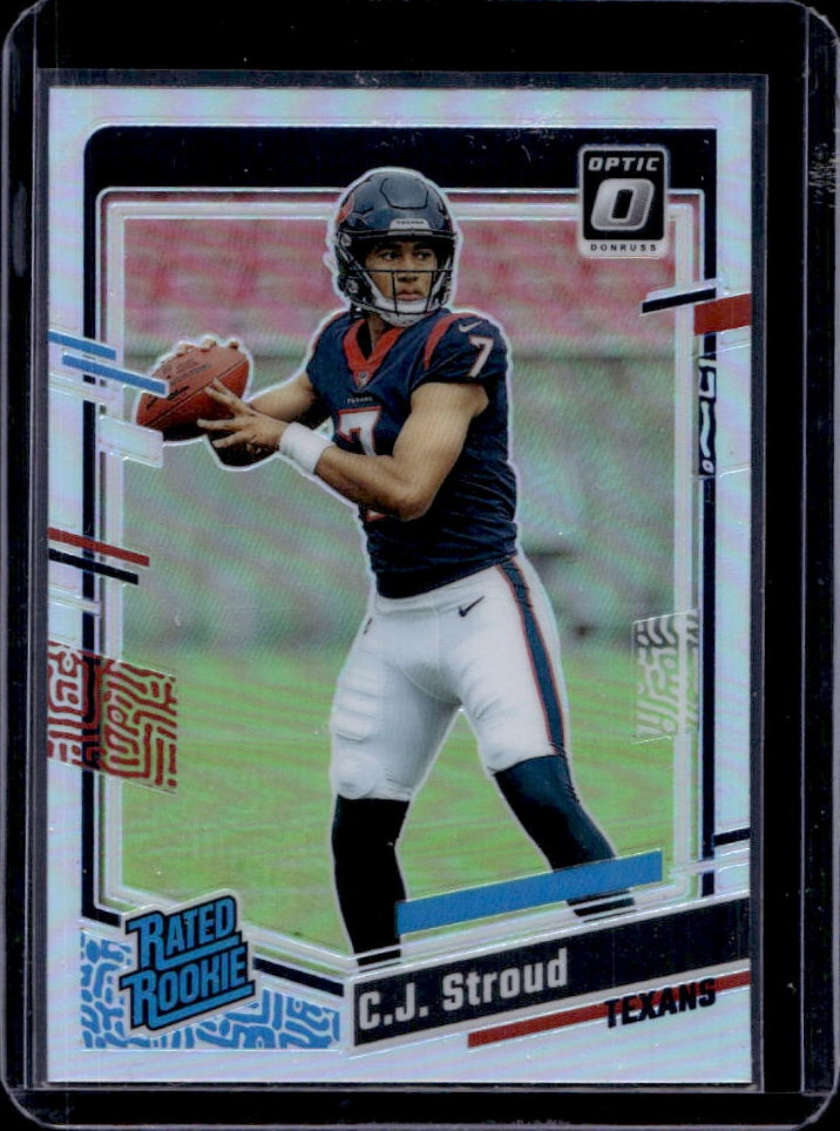 2023 Donruss Optic C.J. Stroud Holo Prizm Rated Rookie #244 Texans