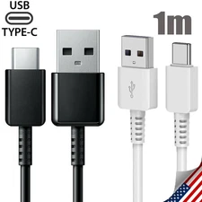 1m Type C Data Cable Charging USB-A to USB-C Charger Cord For Samsung Xiaomi