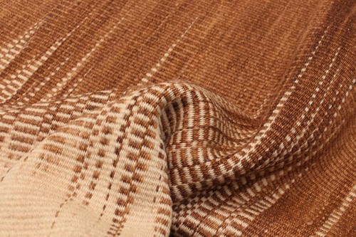 Vintage Hand Woven Kilim Rug 6'9" x 9'6" Traditional Wool Carpet - Picture 7 of 9