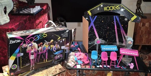 Vintage Barbie and the Rockers Hot Rockin' Stage Set Original Box 1985 READ
