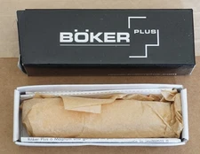 Boker Plus Classic Yellow Folding Lockback Knife 1356 Solingen Germany, New