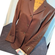 Pendleton 100 Wool Blazer Women 12P Brown NWT 3-Button PF123-20543 FLAWED