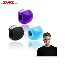 3PCS Jawline Exerciser Mouth Fitness Ball Jaw Trainer Face Double Chin Reduction