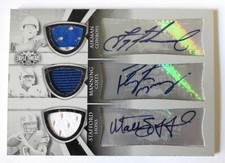 2009 TOPPS WHITE WHALE AUTOGRAPH GAME WORN JERSEY STAFFORD MANNING AIKMAN 1/1