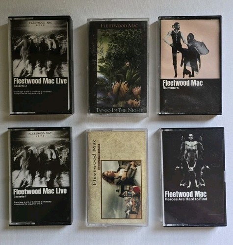 Fleetwood Mac Cassette Tape Lot Rumours ● Heroes ● Dbl Live ● Tango ● BT Mask - Picture 2 of 3