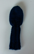  NAVY BLUE 8" Hand Knit GOLF CLUB HEADCOVER fits small hybrids irons wedges