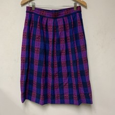 Pendleton Womens 14 Vintage Wool Skirt Colorful With Pockets 29 Waist 27 Lengt