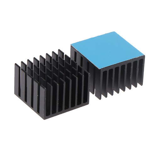 5Pcs Heatsink Radiator Cooler 22*22*15mm W/Thermal Tape For Electronic Chip IC - Afbeelding 9 van 14