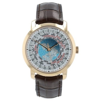Vacheron Constantin Patrimony World Time 18k Rose Gold Automatic Watch 86060