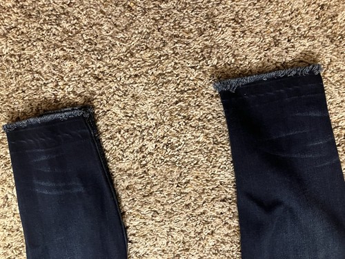 Hudson Krista Crop Skinny Jeans Womens 30 Dark Wash Made In USA Raw Hem - Afbeelding 3 van 10