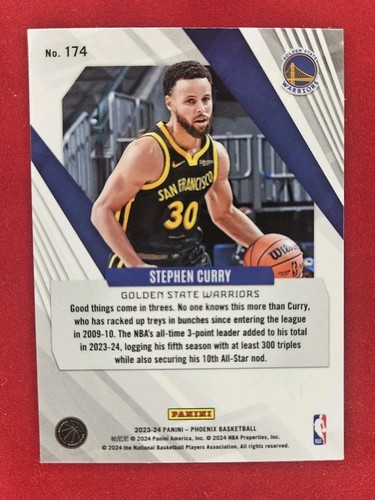 STEPHEN CURRY🔥 2023-24 Panini Phoenix #174 Phoenix Blue Ice 🏀 - Picture 2 of 2