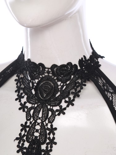 Women Crop Tops Gothic Cardigan Shrug Blouse Off-the-shoulder Shawl Steampunk - Bild 20 von 31