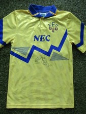 Kevin Sheedy Hand Signed Everton 1990-1992 Away Football Shirt - Autograph