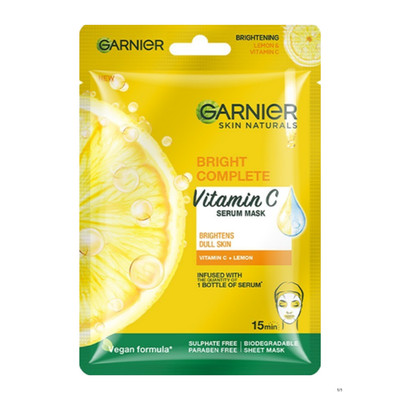 Garnier Skin Naturals Face Mask 28g   Hydrating Brightening Anti-Dark Spot Care