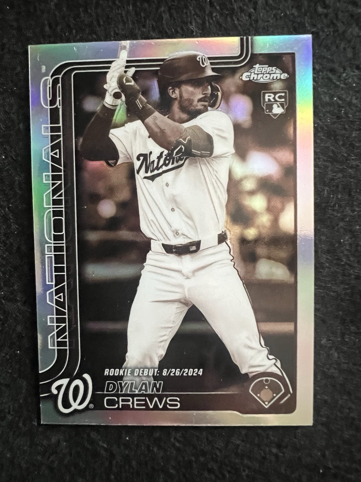 2025 Topps Chrome - Dylan Crews #146 Sepia Refractor (RC) Washington Nationals
